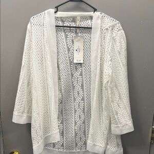Papillon Blanc White Lace Blazer